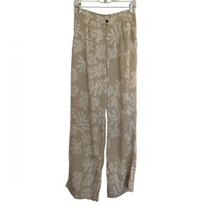 Roark PIC pants beige white floral